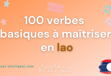 100 verbes basiques à maîtriser en lao