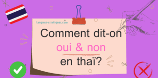 Comment dit-on oui & non en thaï ? Comment dit-on oui & non en thaï ?