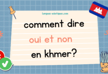 Comment dire oui et non en khmer